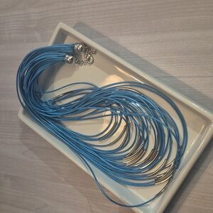 Blue and Silver Tone Necklace